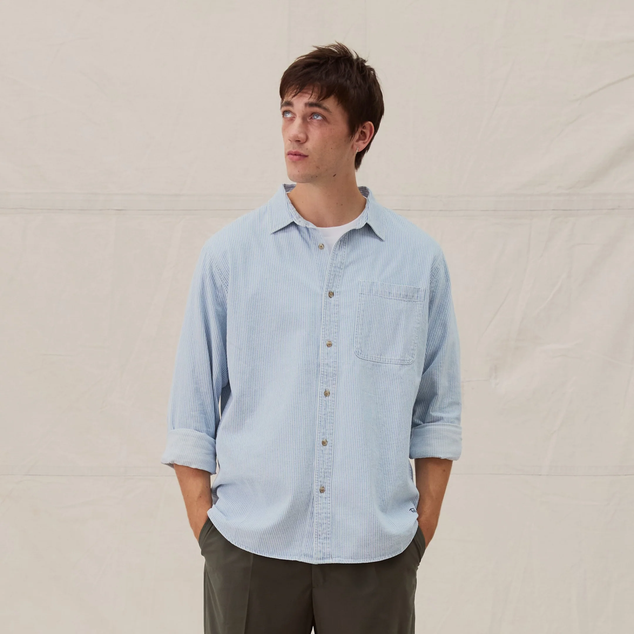 Fera Striped Denim Shirt