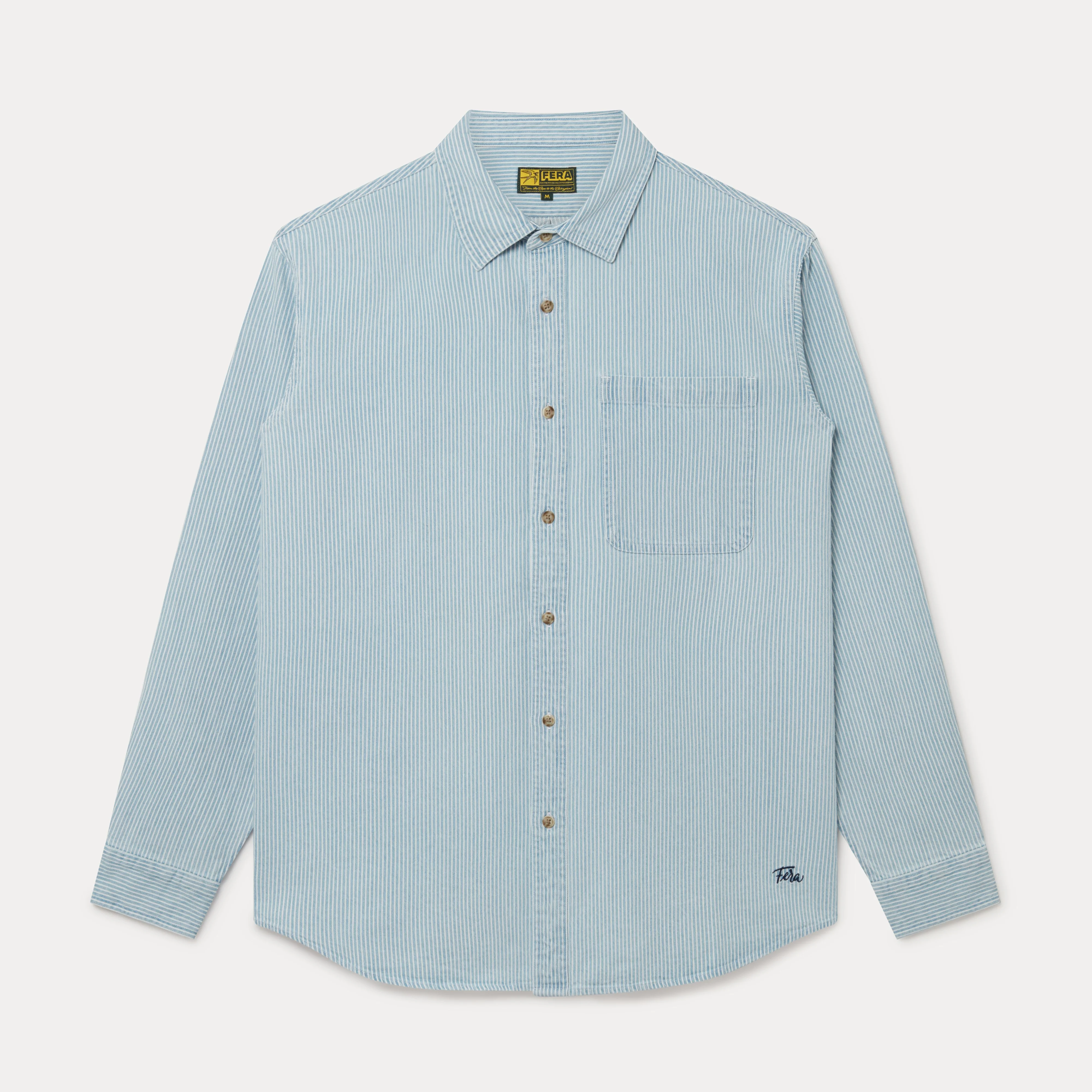 Fera Striped Denim Shirt - Image 2