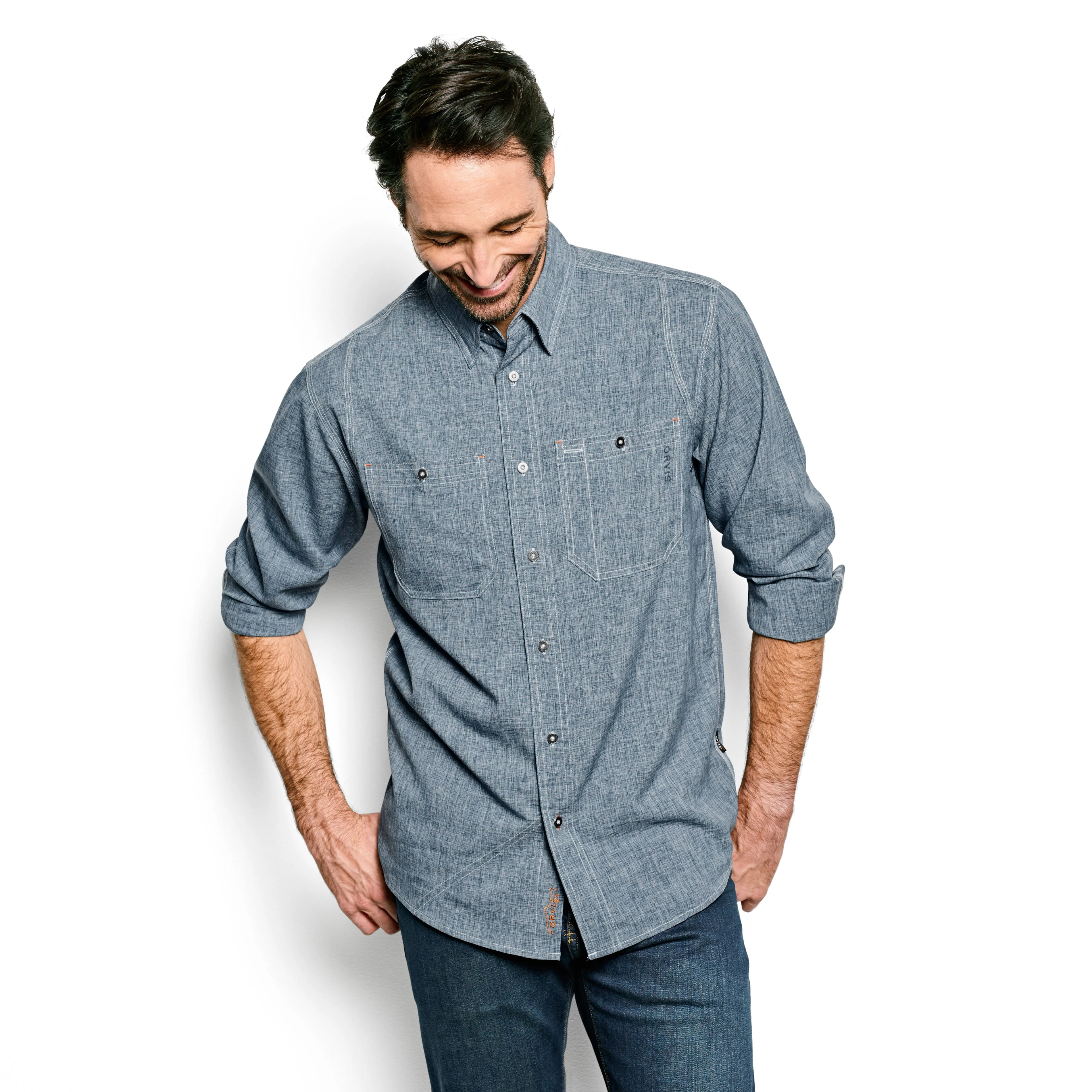 Tech Chambray Work Shirt - Image 3